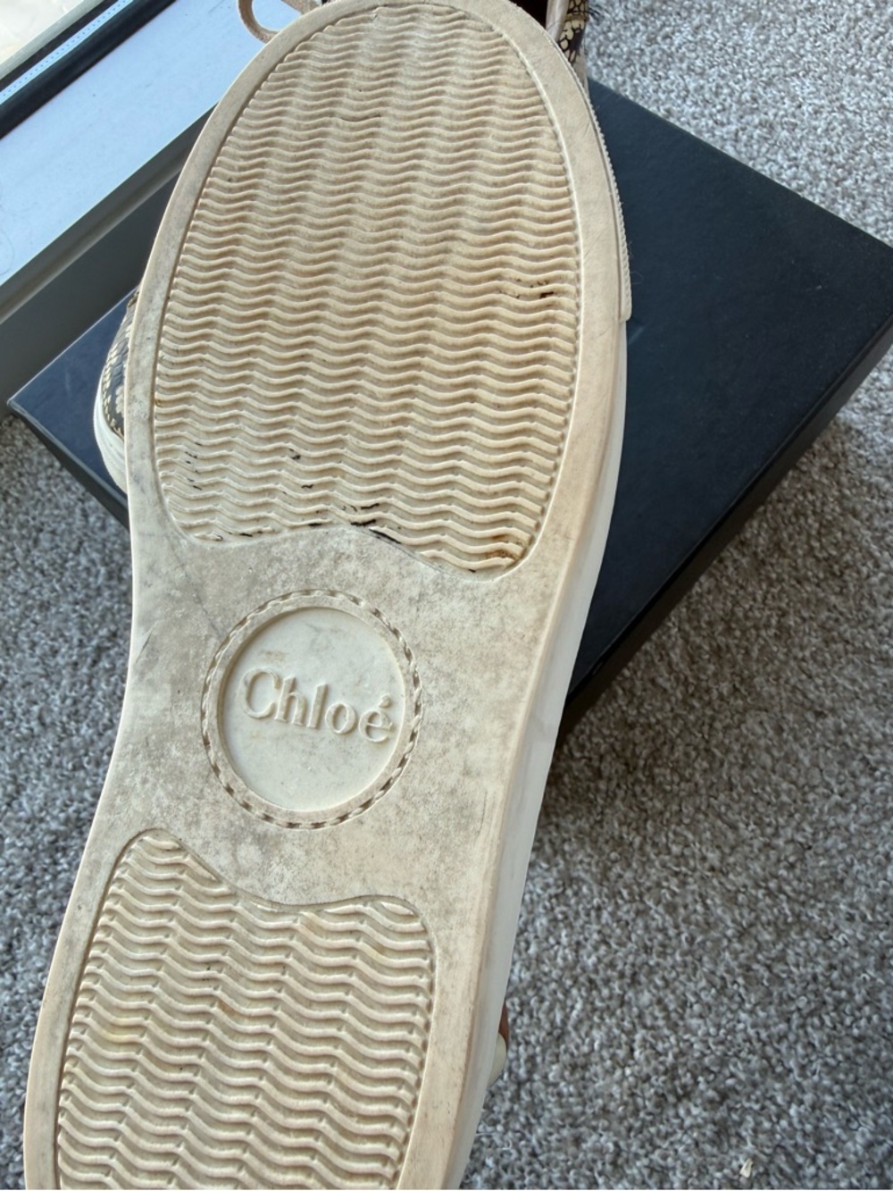 Chloe’ Python Print Sneakers - Picture 3 of 7